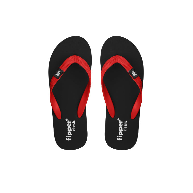 Fipper Classic Black Red Fipper Slipper Indonesia