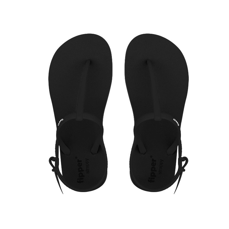 Fipper Strappy Black Fipper Slipper Indonesia