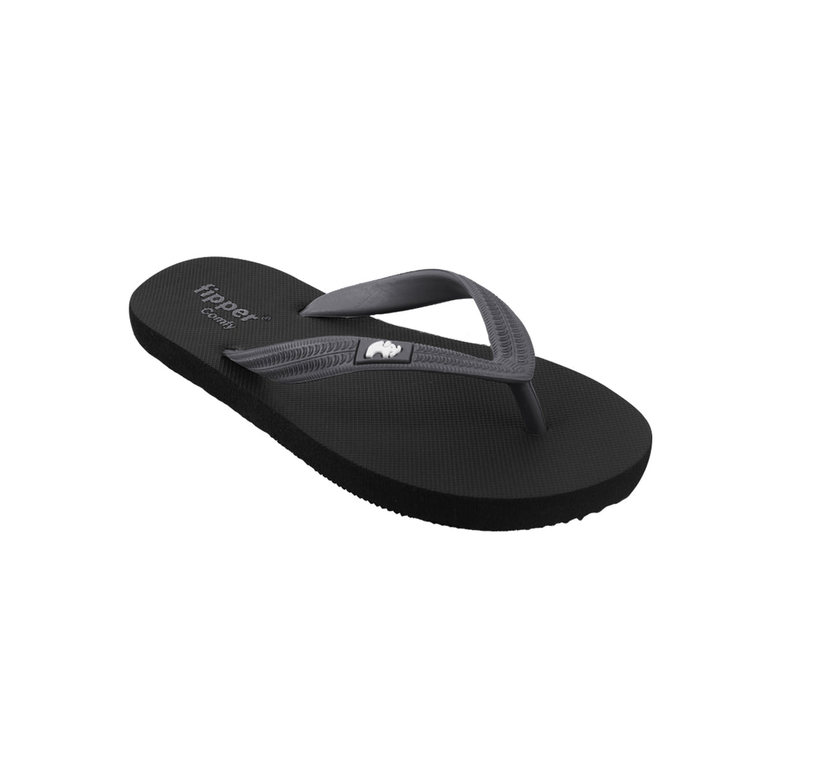 Fipper Comfy Black Grey Dark – Fipper Slipper Indonesia